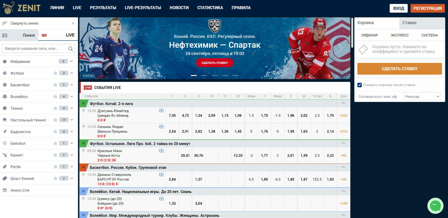 Букмекерская Контора Зенит