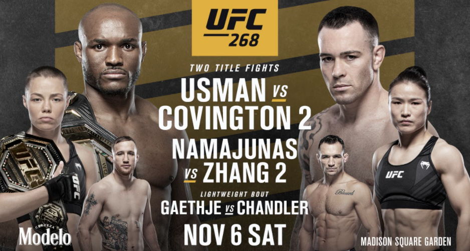 UFC 268: Ставки, превью Усман - Ковингтон 2, кард участников