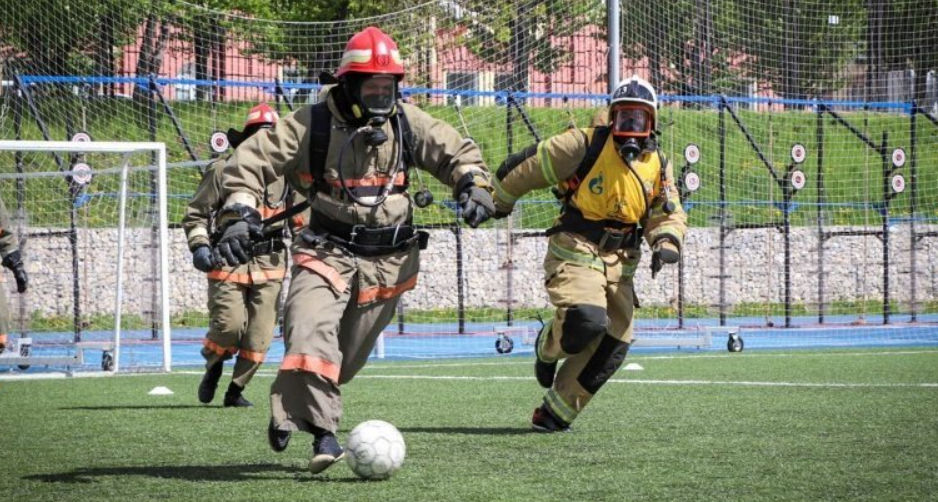 Пожарная дружина и футбол (ВДПО)